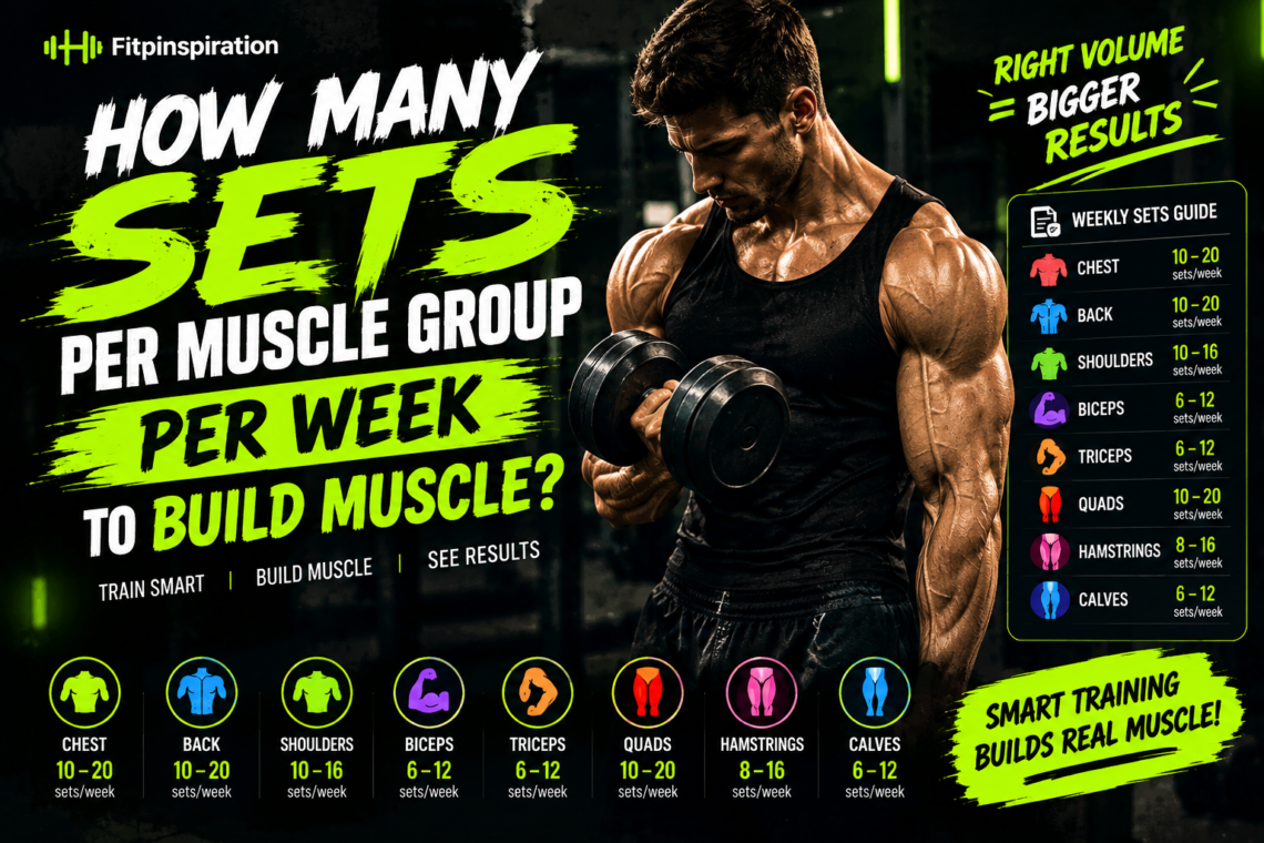 how many sets per muscle group per week to build muscle